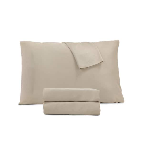 Jennifer Adams 4-Piece Sand Solid Bamboo California King Sheet Set Incredibly Soft