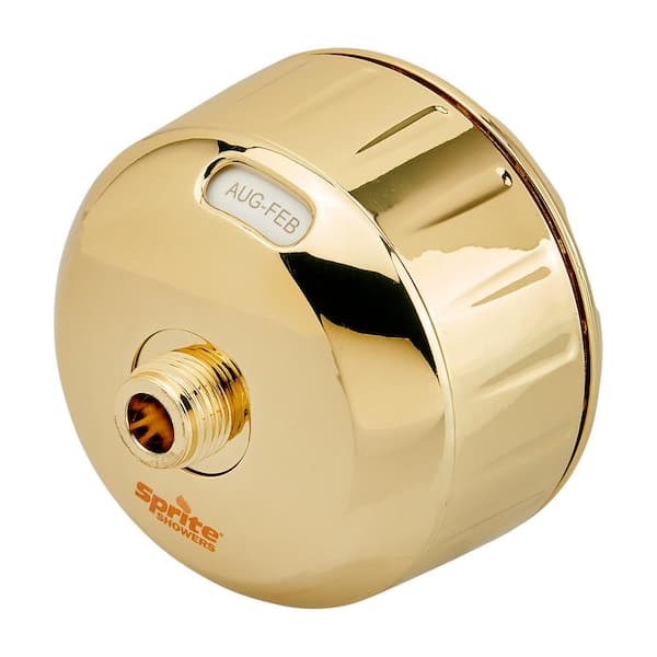 Sprite Showers Slim-Line 3 Universal Shower Water Filtration System in Gold