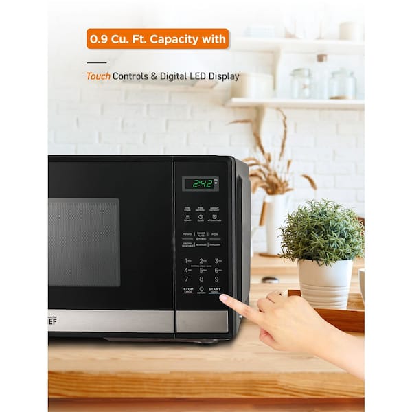 Countertop0.7Cuft Digital Kitchen Microwave Oven RV Dorm Mini Small Led  Black W