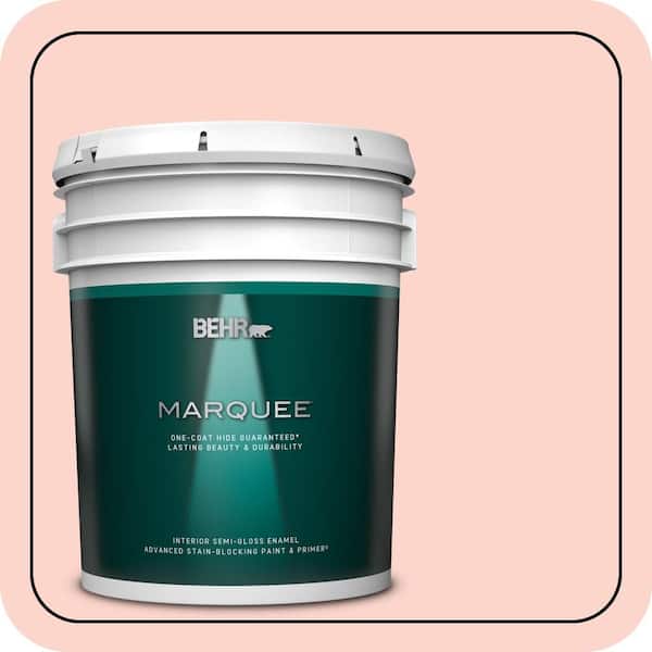 BEHR MARQUEE 5 gal. #190A-2 Coral Mantle Semi-Gloss Enamel Interior Paint & Primer