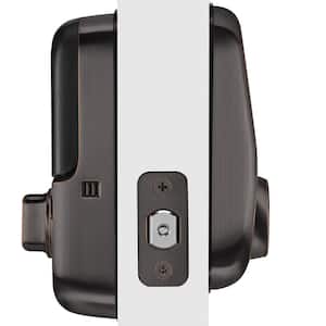 Assure Lock Oil-Rubbed Bronze Single Cylinder Deadbolt with Touchscreen Keypad