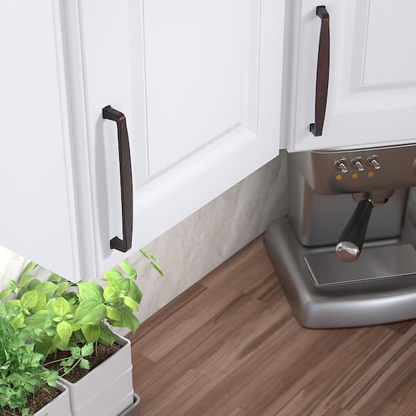 Charlemagne Collection 6-5/16 in. (160 mm) Classic Brushed Oil-Rubbed Bronze Curved Cabinet Bar Pull