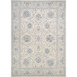 Sultan Treasures Persian Isfahan Antique Creme 7 ft. x 10 ft. Area Rug