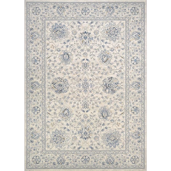 Sultan Treasures Persian Isfahan Antique Creme 4 ft. x 5 ft. Area Rug