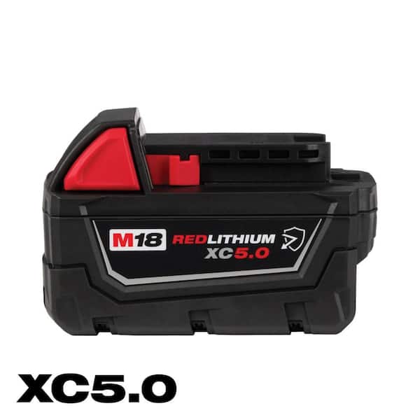 M18 18-Volt 5.0 Ah Lithium-Ion XC Extended Capacity Resistant Battery Pack