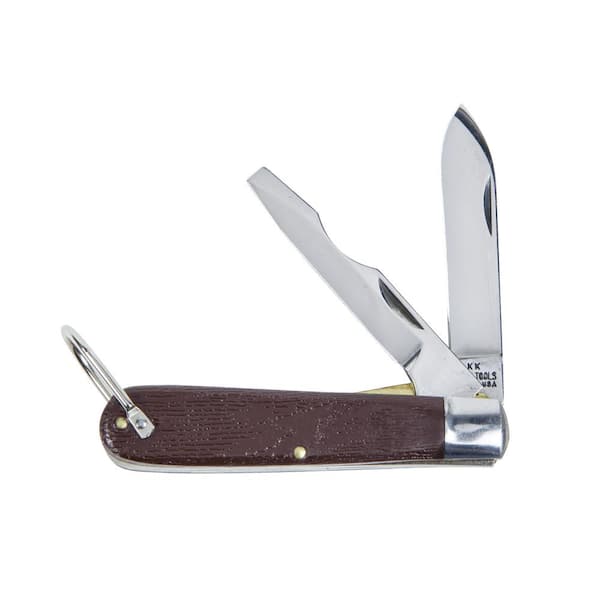 Klein Tools 2.5 in. Carbon Steel Plastic Folding Knife 1550-2