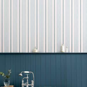 Heacham Stripe Seaspray Removable Wallpaper