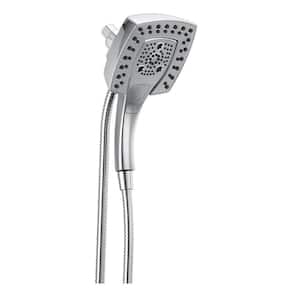 In2ition 5-Spray Patterns 2.5 GPM 5.25 in. Wall Mount Dual Shower Heads with H2Okinetic in Lumicoat Chrome