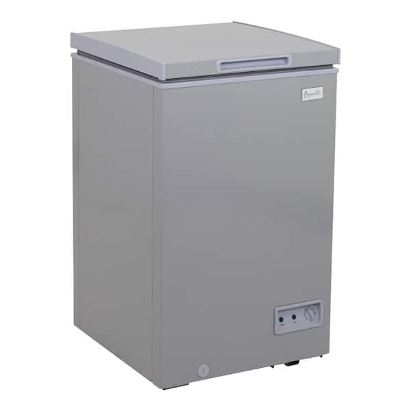 3.5 cu. ft Manual Defrost Chest Freezer in Grey Garage Ready