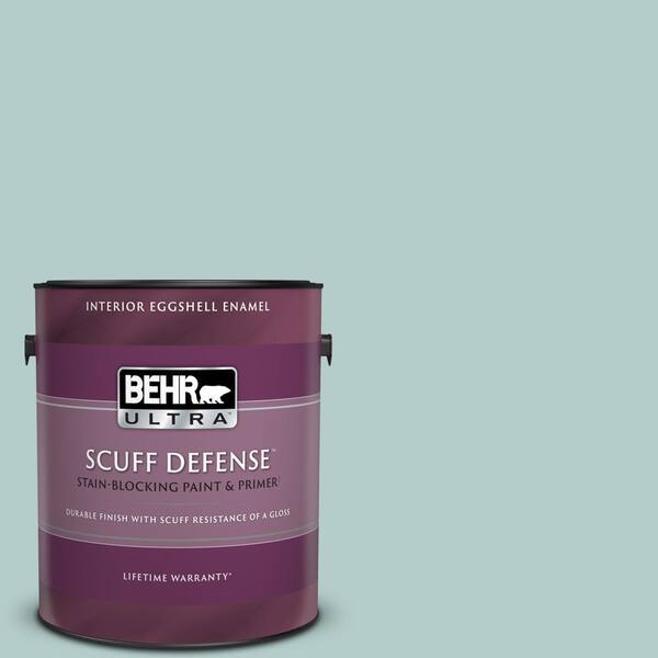 BEHR ULTRA 1 gal. #PPU13-15 Clear Pond Extra Durable Eggshell Enamel Interior Paint & Primer