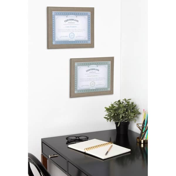 Kieva 8.5 in. x 11 in. Gray Picture Frame (Set of 6)