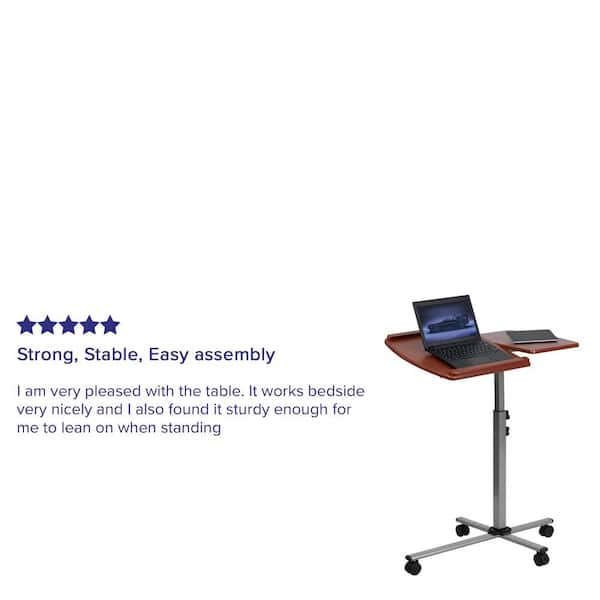 Carnegy Avenue 29.3 in. Rectangular Cherry Laptop Desks with Adjustable  Height CGA-NAN-0432-CH-HD - The Home Depot