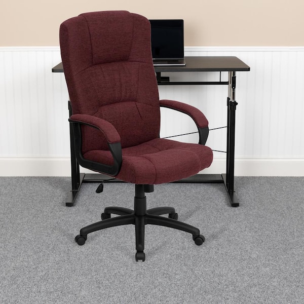 burgundy executive chair