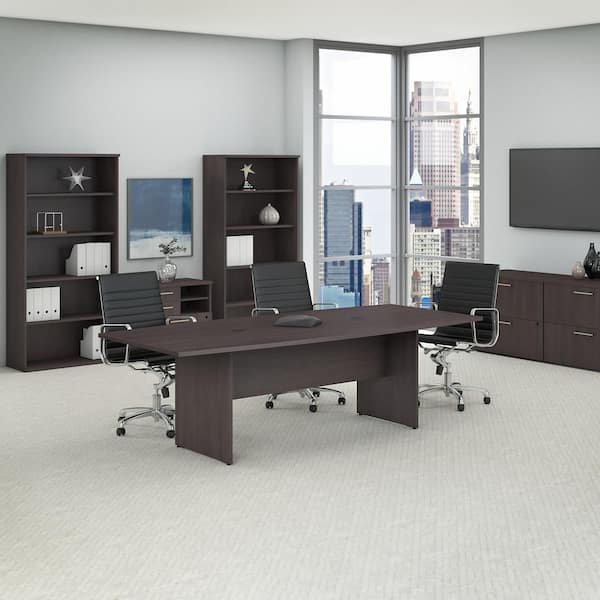 Bush Business Furniture 95.2 in. Boat Top Storm Gray Conference