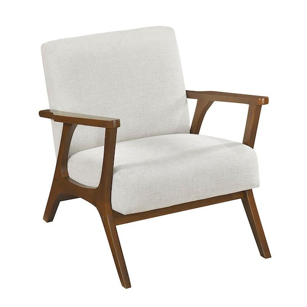 Orson Chenille Upholstery Beige Arm Chair