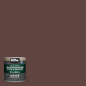 8 oz. #MQ1-54 Death By Chocolate Solid Color Waterproofing Exterior Wood Stain and Sealer Sample