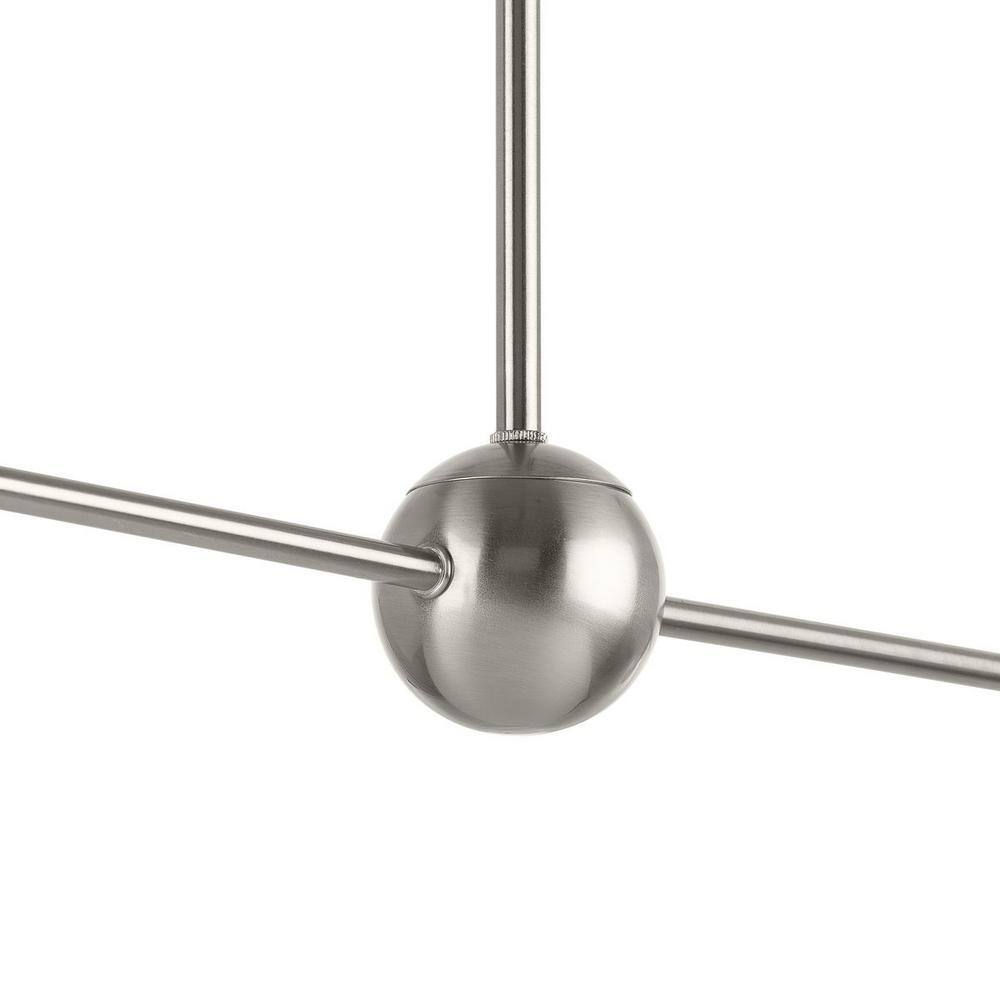 Trimble Brushed Nickel Two Light Linear Chandelier