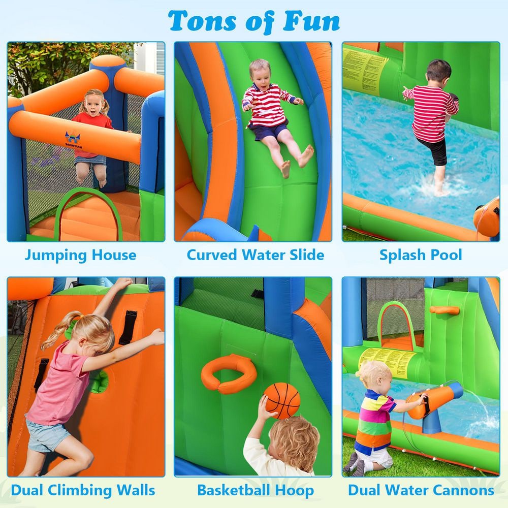 Buy Inflatable Water Slide Giant Bounce House Castle with Dual Climbing