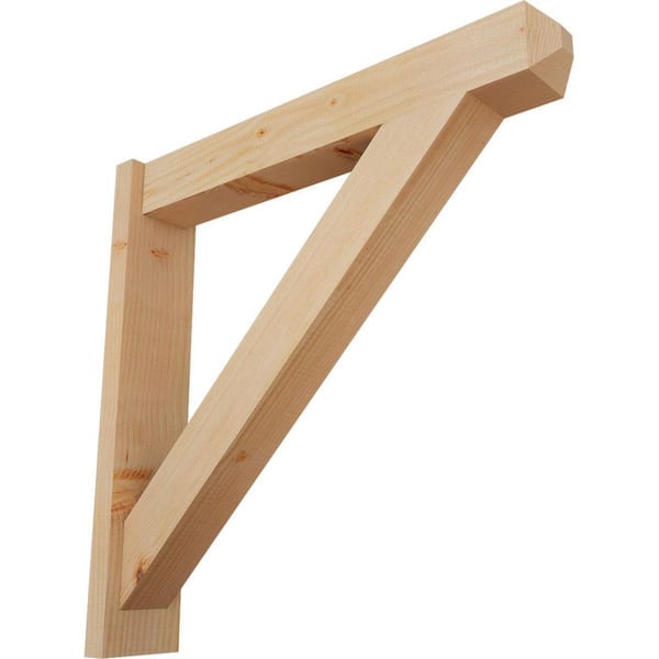 Ekena Millwork 6 in. x 30 in. x 30 in. Douglas Fir Traditional Craftsman Smooth Outlooker