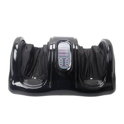 5-Mode Human Simulation Solid Massage Foot Massager with Remote Control in Black, 3 Speed