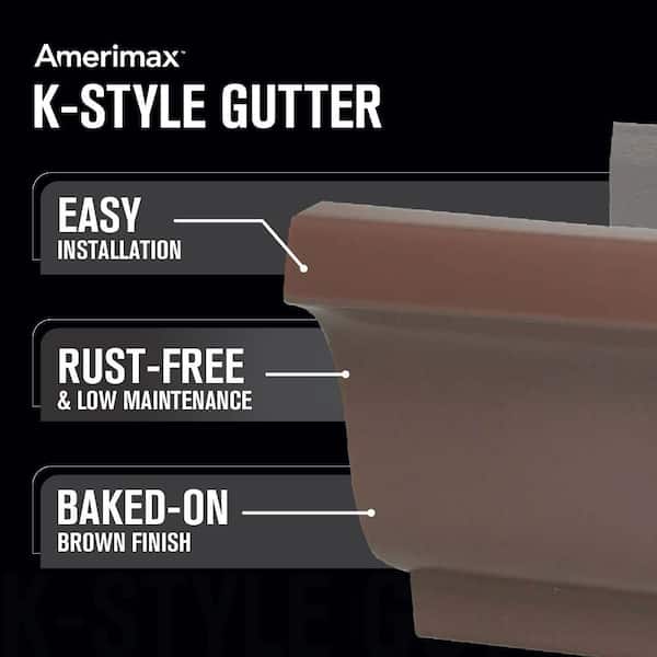 Heavy Duty Modern Aluminum 5 Inch K-Style Rain Water Gutters - China ...