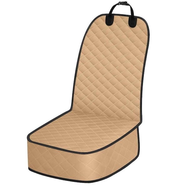 Waterproof Nonslip Car Seat Cover for Dogs, Medium, Khaki