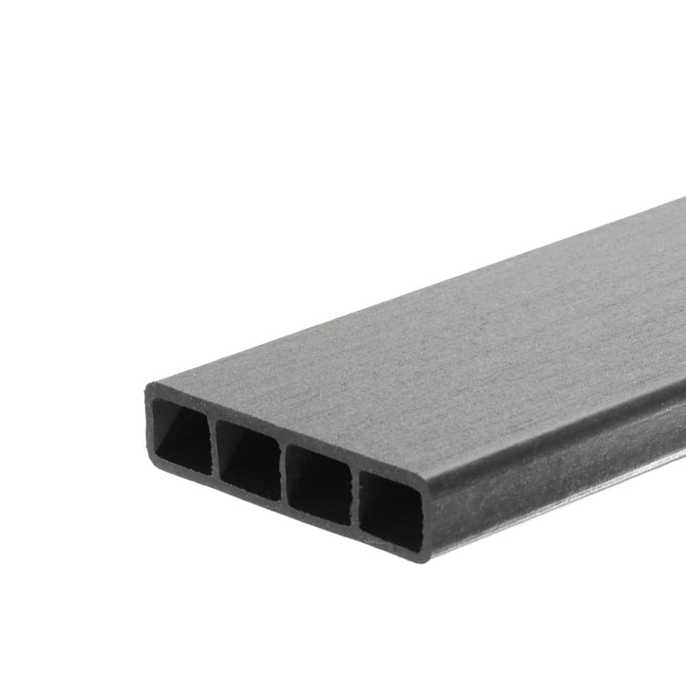 DuxxBak I.Dekk 1 in. x 5.5 in. x 20 ft. Driftwood Solid Edge Composite ...