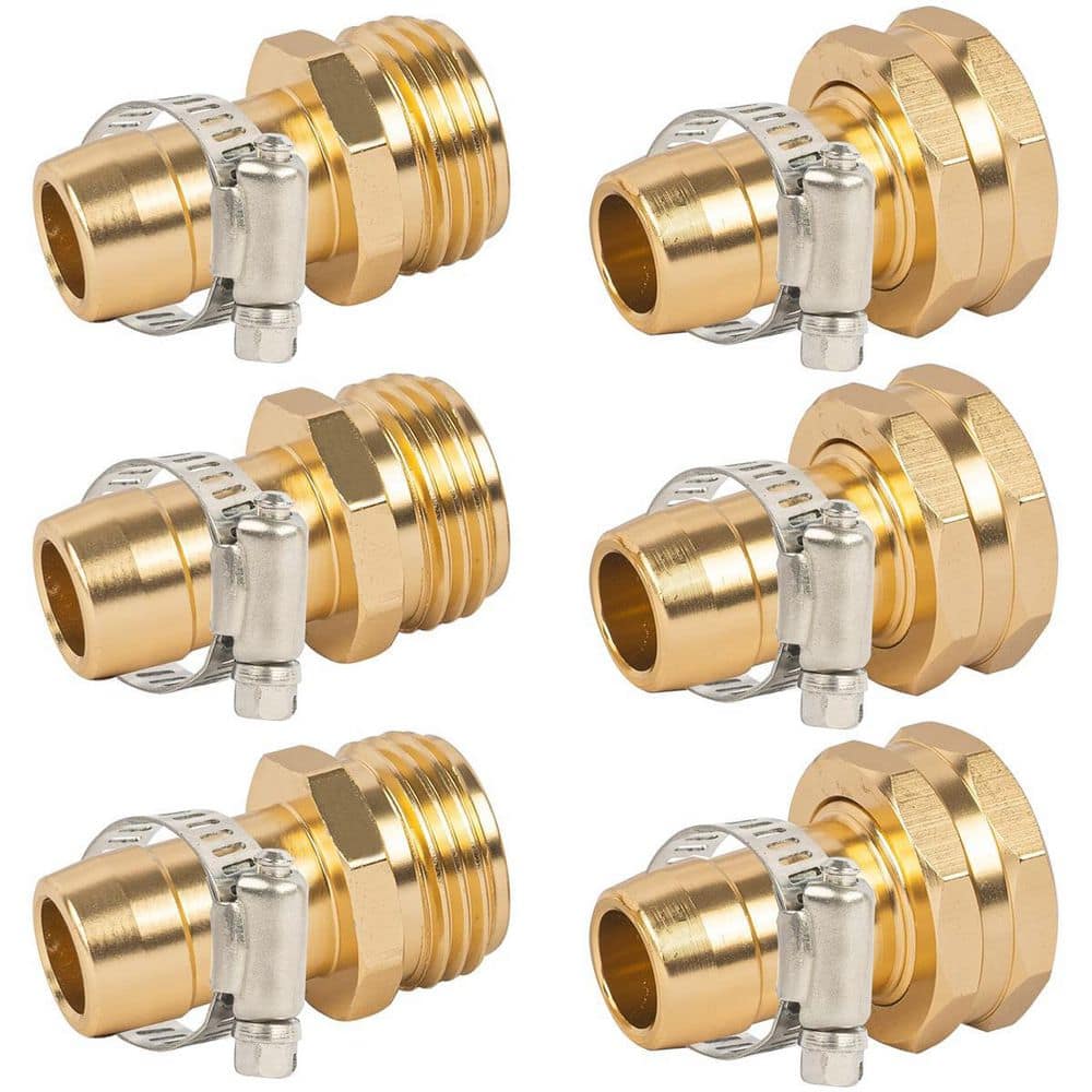 for 3/4 in. to 5/8 in. Garden Hose Repair Connectors (3-Set)