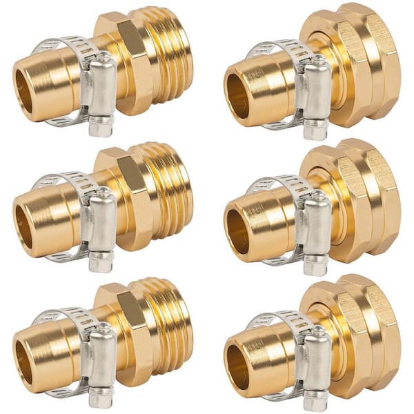 Dyiom for 3/4 in. to 5/8 in. Garden Hose Repair Connectors (3-Set)
