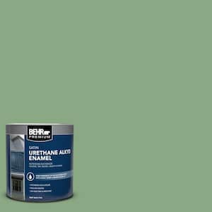 1 qt. #M400-5 Baby Spinach Satin Enamel Urethane Alkyd Interior/Exterior Paint