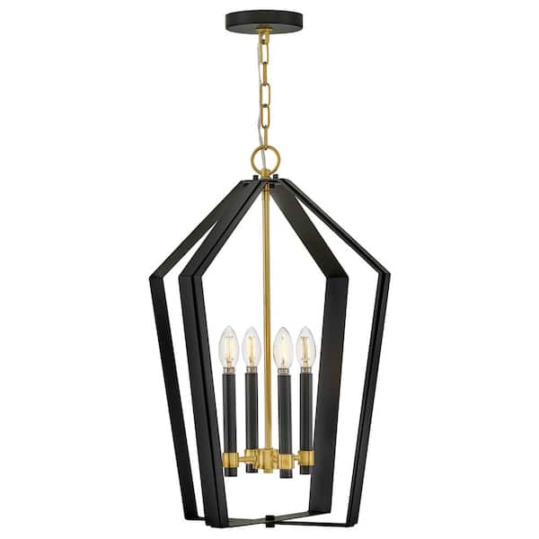 LARK Sammi 4-Light Black Pendant Light