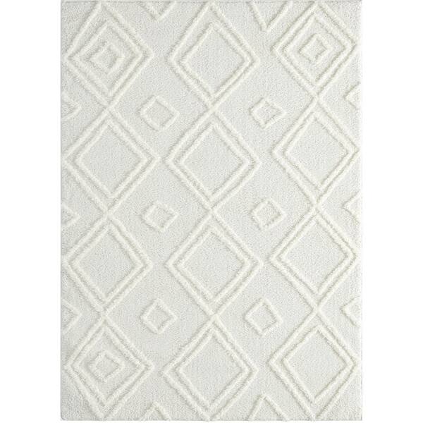 United Weavers Mellow Sierra White 9 ft. 8 in. x 13 ft. 2 in. Area Rug