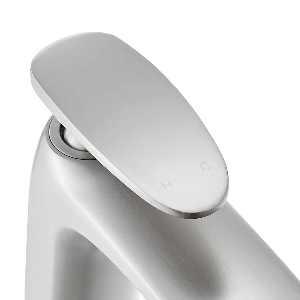 Sublime Brushed Nickel Single-Handle High Arc Bathroom Faucet