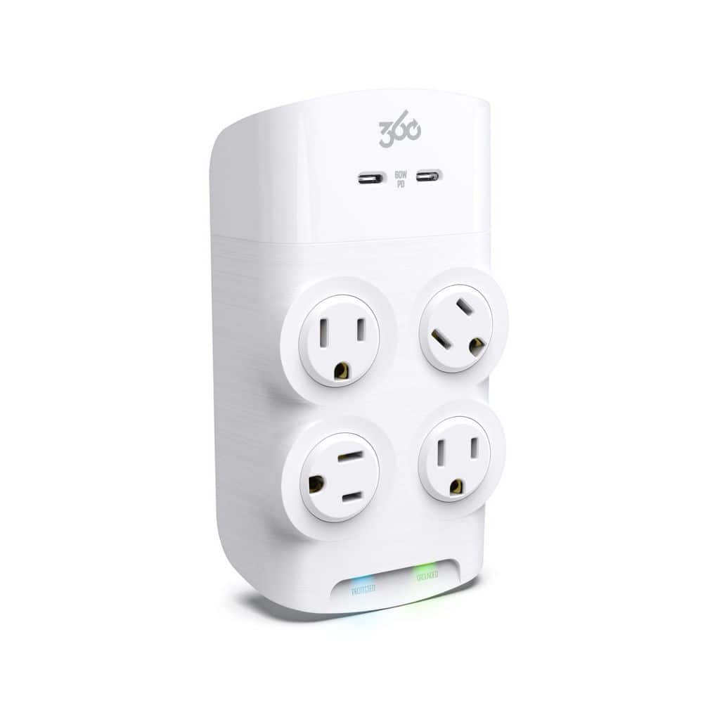 60-Watt Revolve 4-Outlet Surge Protector