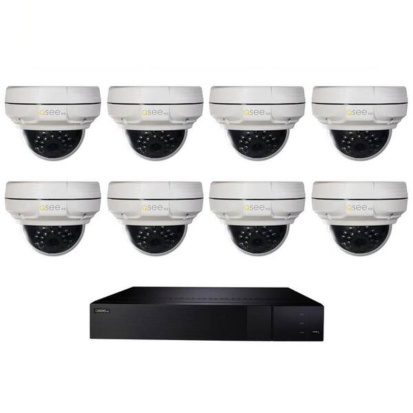 Q-SEE 16-Channel 4MP 2TB NVR Video Surveillance System with 8-Fixed 4MP Dome Cameras