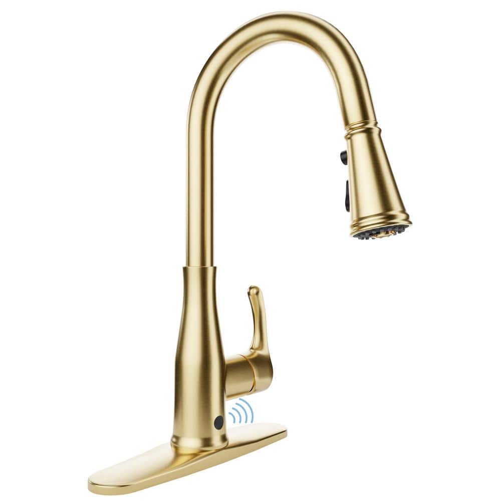 Sifo Single Handle Hands Free Touchless Pull Down Sprayer Kitchen Faucet wi