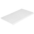 1/2 in. x 5.69 in. x 8 ft. Classic White PVC Decking Board Covers (10-Pack)