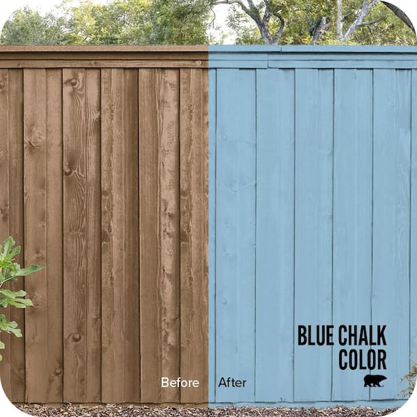 5 gal. #M500-3 Blue Chalk color Solid Color House and Fence Exterior Wood Stain
