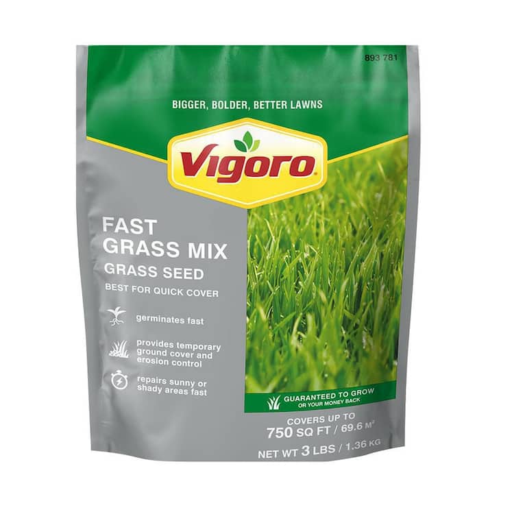 Vigoro 3 lbs. Fast Grass Seed Mix with Water Saver Seed Coating Home