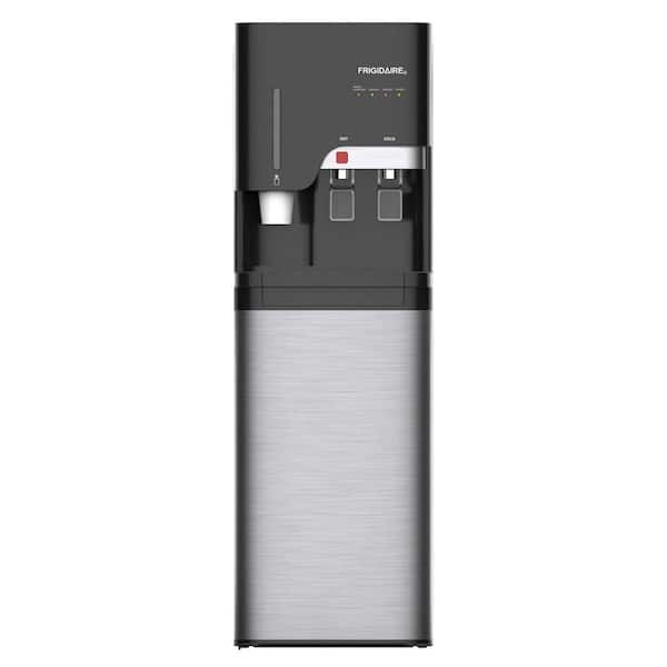 Bottom Loading Water Cooler Dispenser in Black with Stainless Steel Door