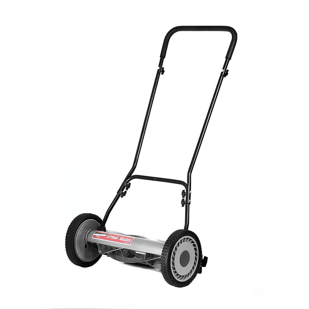 Great States Corporation 18 in. 5-Blade Manual Walk Behind Reel Lawn Mower  815-18-21 - The Home Depot