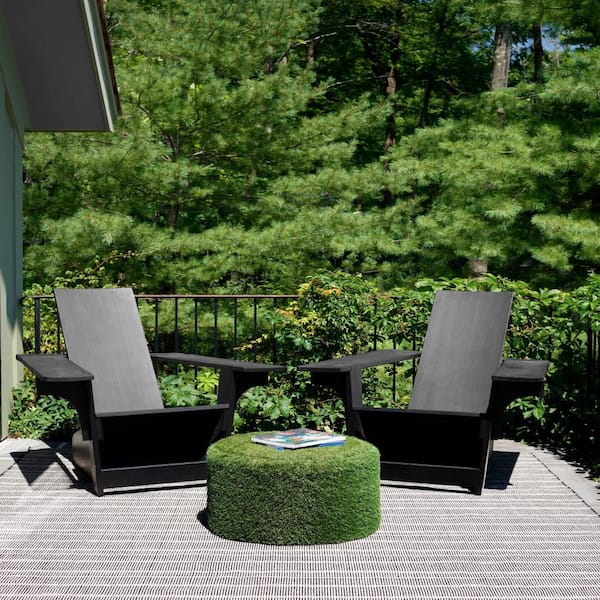 Samson Handwoven Black 3 ft. x 8 ft. Outdoor Runner Rug
