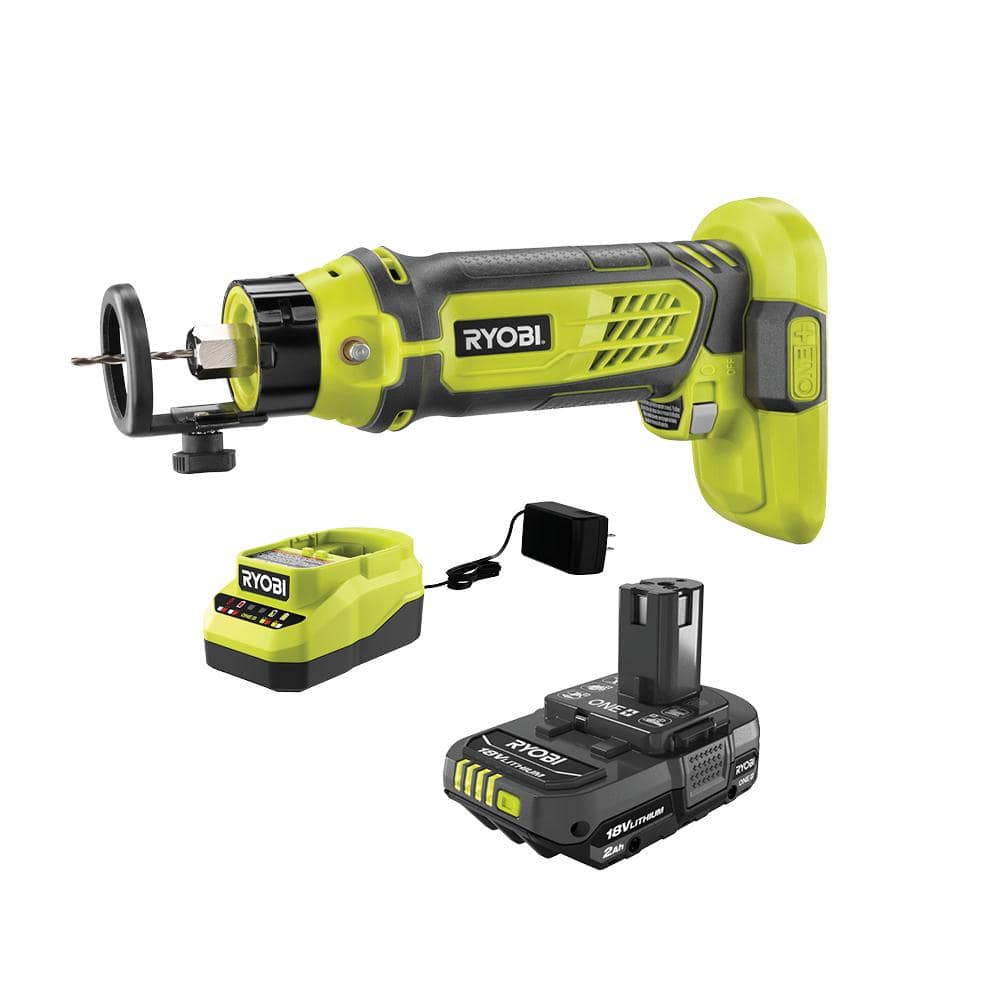 RYOBI ONE+ 18V Cordless Speed Saw Rotary Cutter Kit with 2.0 Ah Battery and  Charger P531K1N The Home Depot