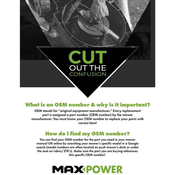 MaxPower 3 Blade Set for Many 50 in. Cut Craftsman