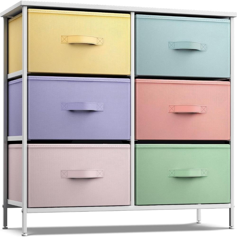 Sorbus Sorbus 6 Drawers Dresser - Furniture Storage Chest Tower Unit ...