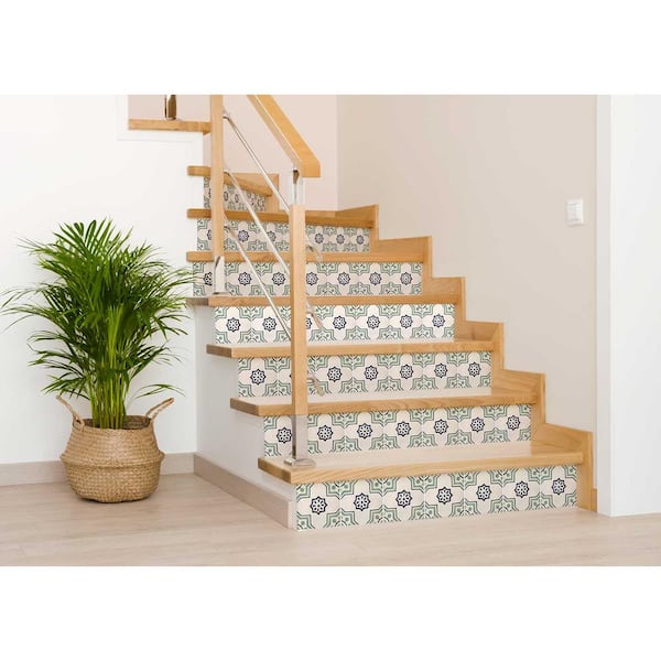 Green V40 7 in. x 7 in. Vinyl Peel and Stick Tile (24-Tiles, 8.17 sq. ft./Pack)