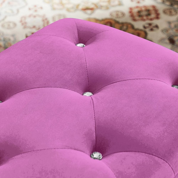 Purple end discount of bed bench