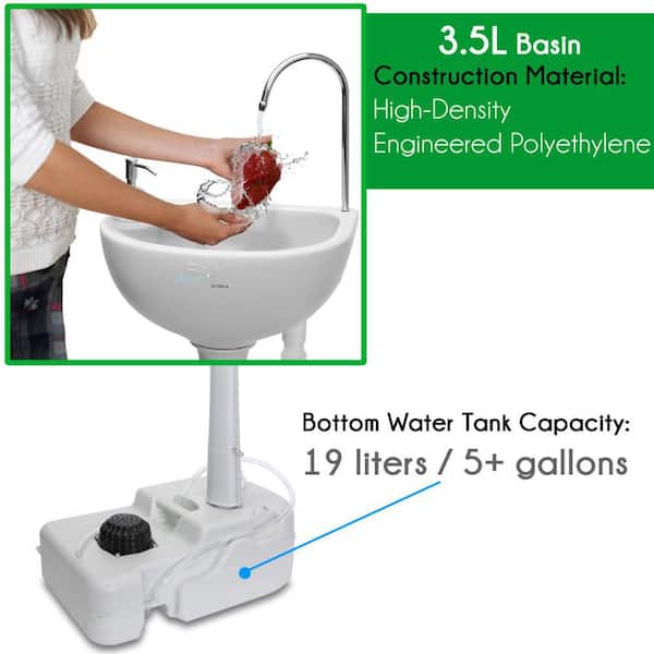 Clean Hands Helper Portable Handwashing Station - Plastic Sink
