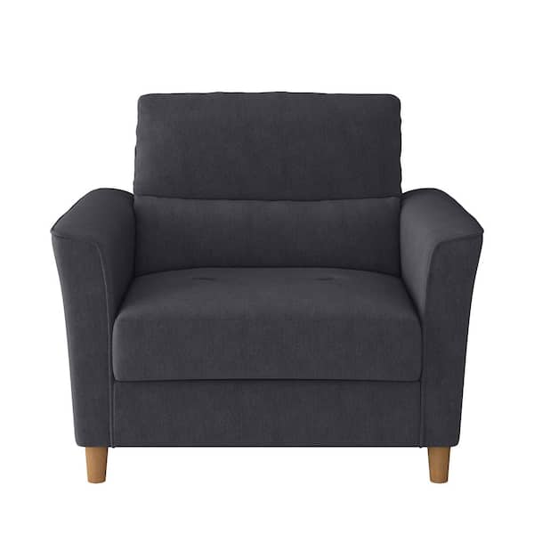 CorLiving Georgia Dark Gray Upholstered Accent Chair and A Half