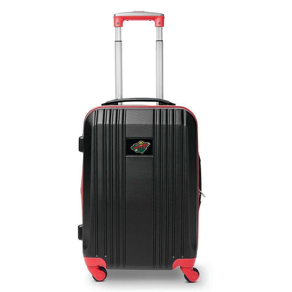 Denco NHL Minnesota Wild 21 in. Red Hardcase 2-Tone Luggage Carry